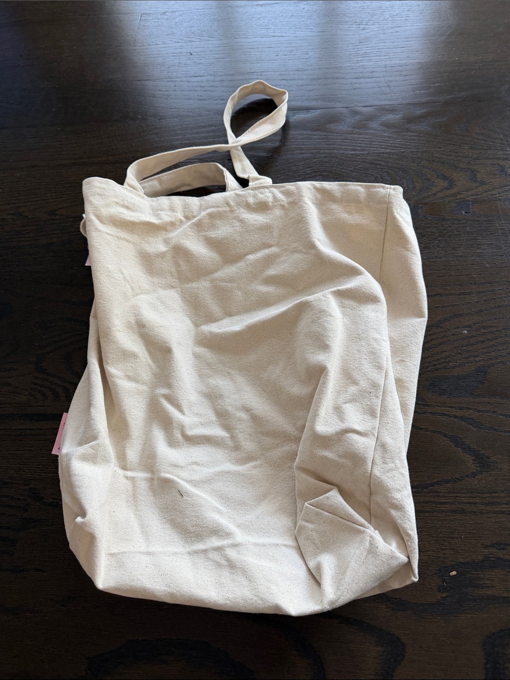 Be Kind! Pink Flower Canvas Tote Bag - Picture 2 of 3